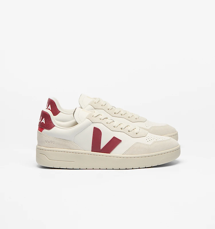 V-90 LEATHER WHITE MARSALA NATURAL